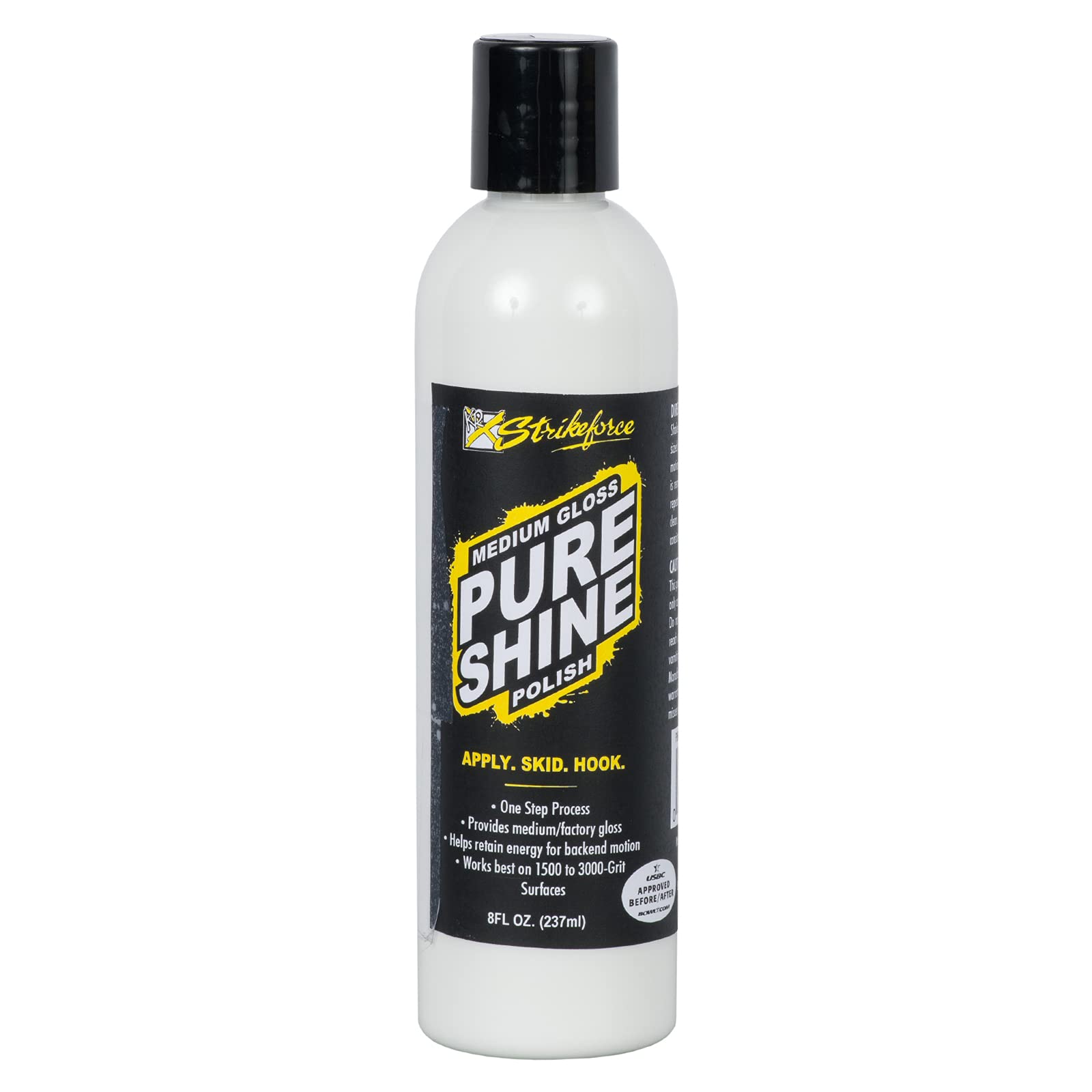 Strikeforce Bowling Pure Bowling Ball Polish (Pure Shine White, 8Oz)