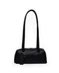 BAGGU Small Recycled Leather Bowler Bag - Black