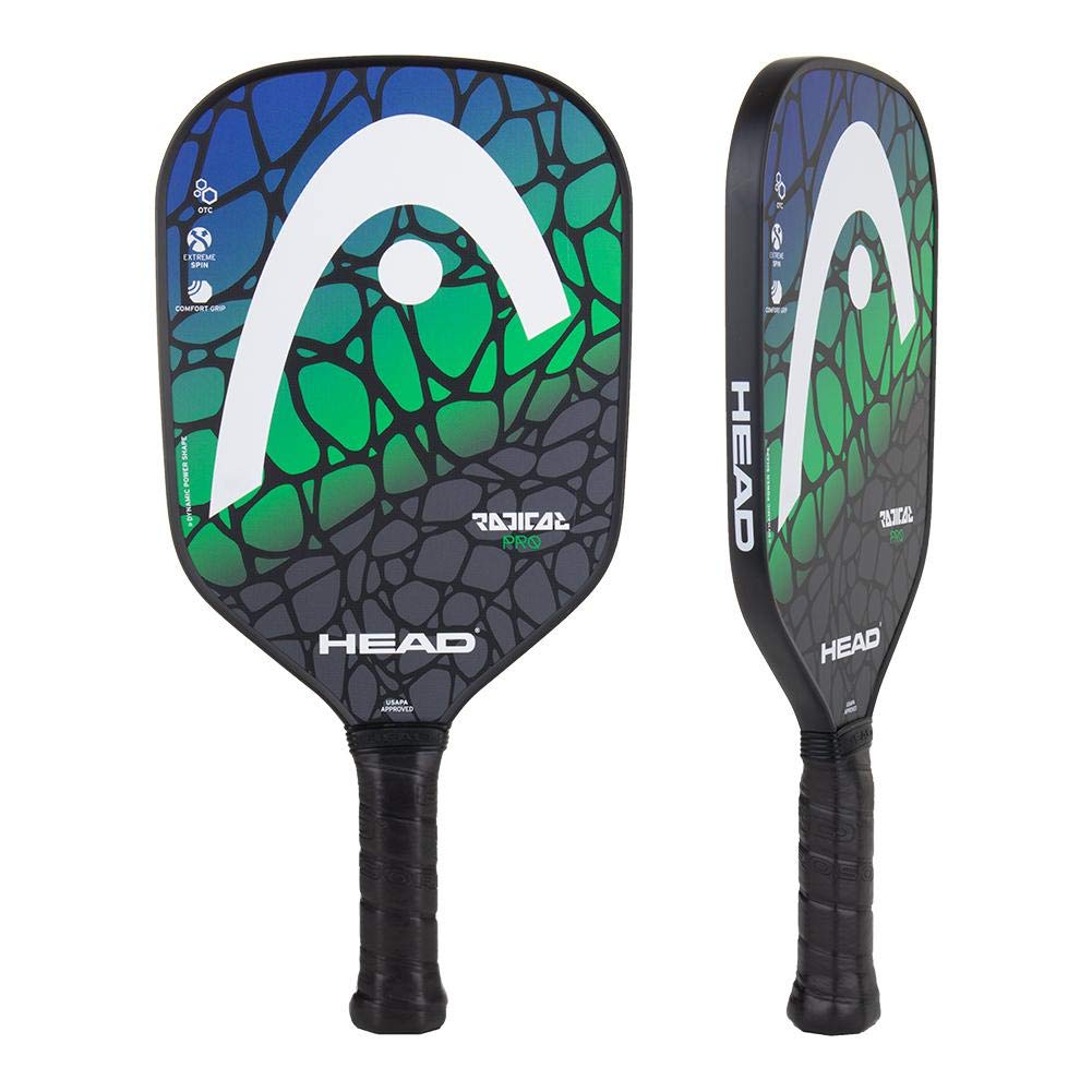 Head Fiberglass Pickleball Paddle - Radical Pro Textured Paddle W/ Honeycomb Polymer Core & Comfort Grip