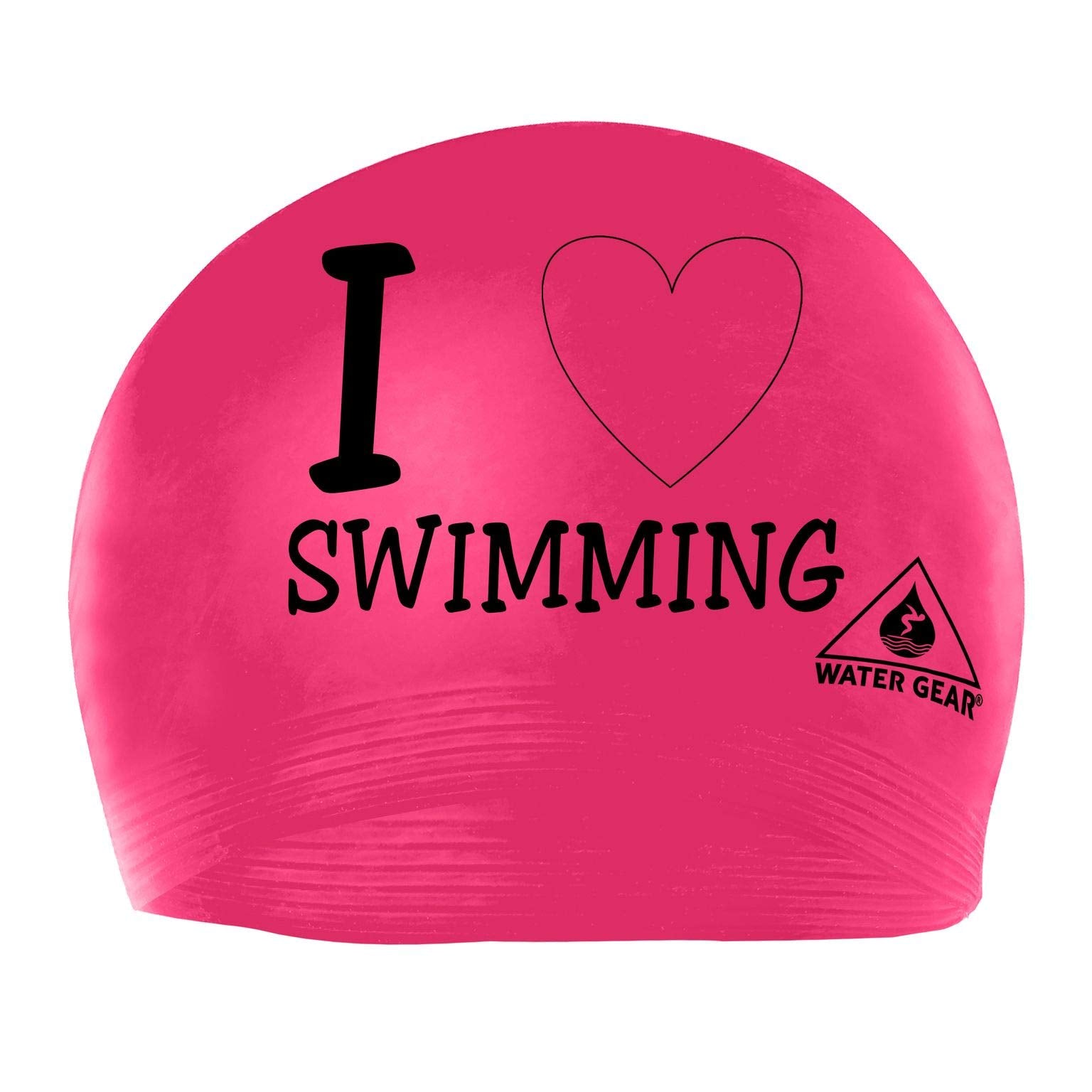 Water Gear Latex Swim Cap- Keeps Hair Dry And Secure - Comfortable And Great Fit - Shave Time Off Your Lap - Swim Caps For Men W