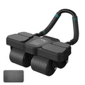 ANTARYAMI Automatic Rebound Ab Roller | Four Wheel Abdominal Exercise Roller with Digital Timer & Phone Holder | Core Workout Eq