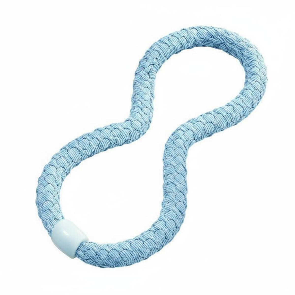 TRENDYNEST Soft Weighted Hoop Braided Weighted Waist Hoop ChillFeel Padded Exercise Loop, Blue, 5 Jin