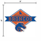 Rico Industries Ncaa Boise State Broncos Diamond Shape Cut Pennant - Home And Living Room D  Cor - Soft Felt Ez To Hang