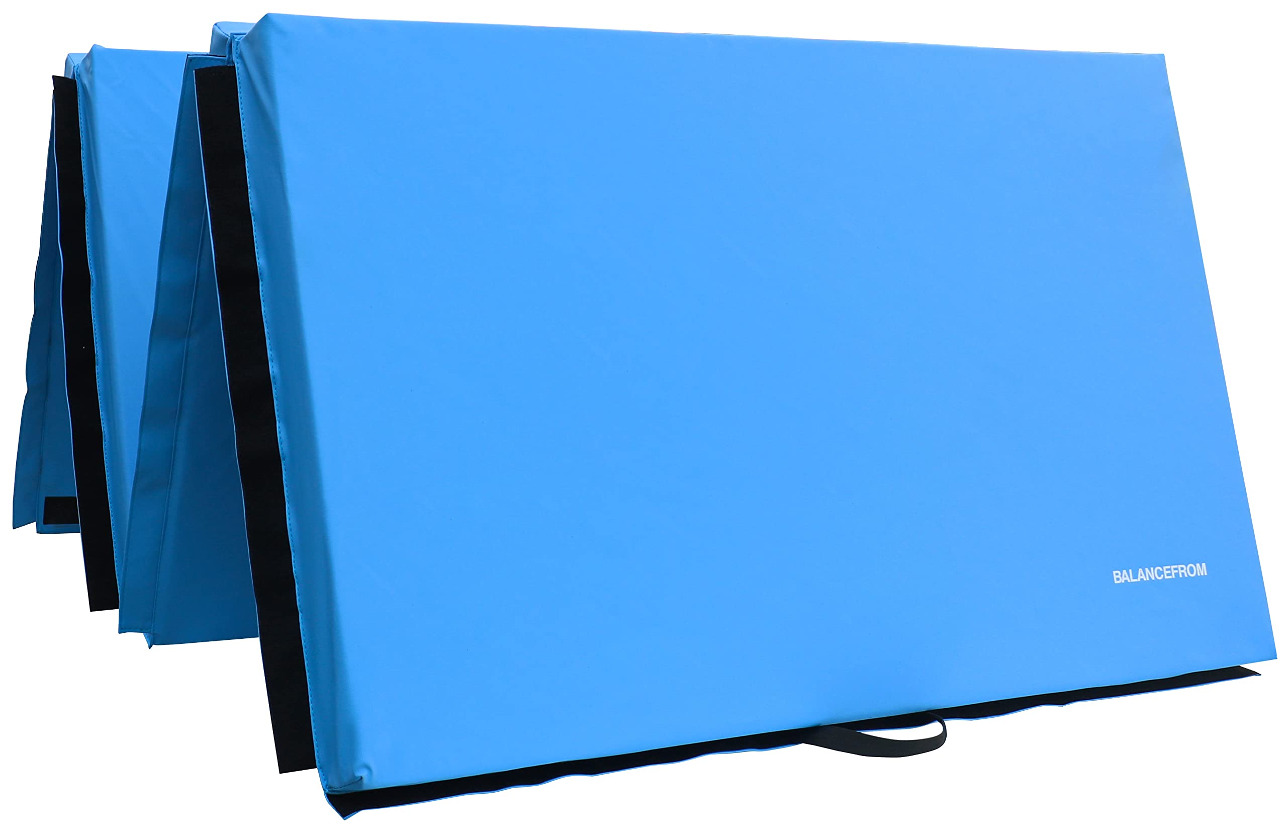 Signature Fitness All Purpose 4X10X3'' Extra Thick High Density Anti Tear Gymnastics Gym Folding Exercise Aerobics Mats, 3-Inche