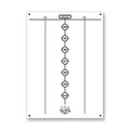 Dart World 47522 Cricketeer Mini Chalk Scoreboard - Compact Easy-To-Use Scoring Tool For Darts, Billiards, And More