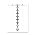 Dart World 47522 Cricketeer Mini Chalk Scoreboard - Compact Easy-To-Use Scoring Tool For Darts, Billiards, And More