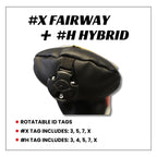 Majek Retro Golf Headcovers White Red And Black Vintage Leather Style 1 3 5 X H Driver Fairway And Hybrid Head Covers Fits 460Cc