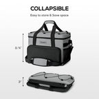 Tourit Cooler Bag 46-Can Insulated Soft Cooler Portable Cooler Bag 32L Lunch Coolers For Picnic, Beach, Work, Trip, Grey