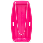 Best Choice Products 35In Kids Plastic Toboggan Snow Sled W/Pull Rope, 2 Handles - Pink