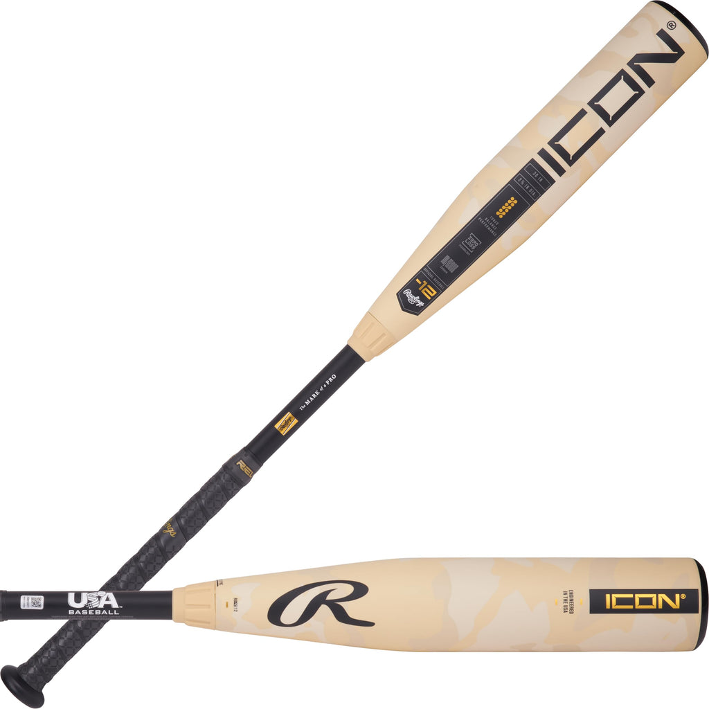 Rawlings | 2025 | Icon Baseball Bat | Usa | 2 5/8' Barrel | 30 Inch | -12