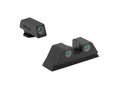 Meprolight Tru-Dot tritium Night Sights Compatible with Glock 10MM/45ACP 20 21 29 30 36 41 Green tritium dots Glow on Sight self