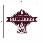 Rico Industries Ncaa Alabama A&M Bulldogs Diamond Shape Cut Pennant - Home And Living Room D  Cor - Soft Felt Ez To Hang 18X0.10