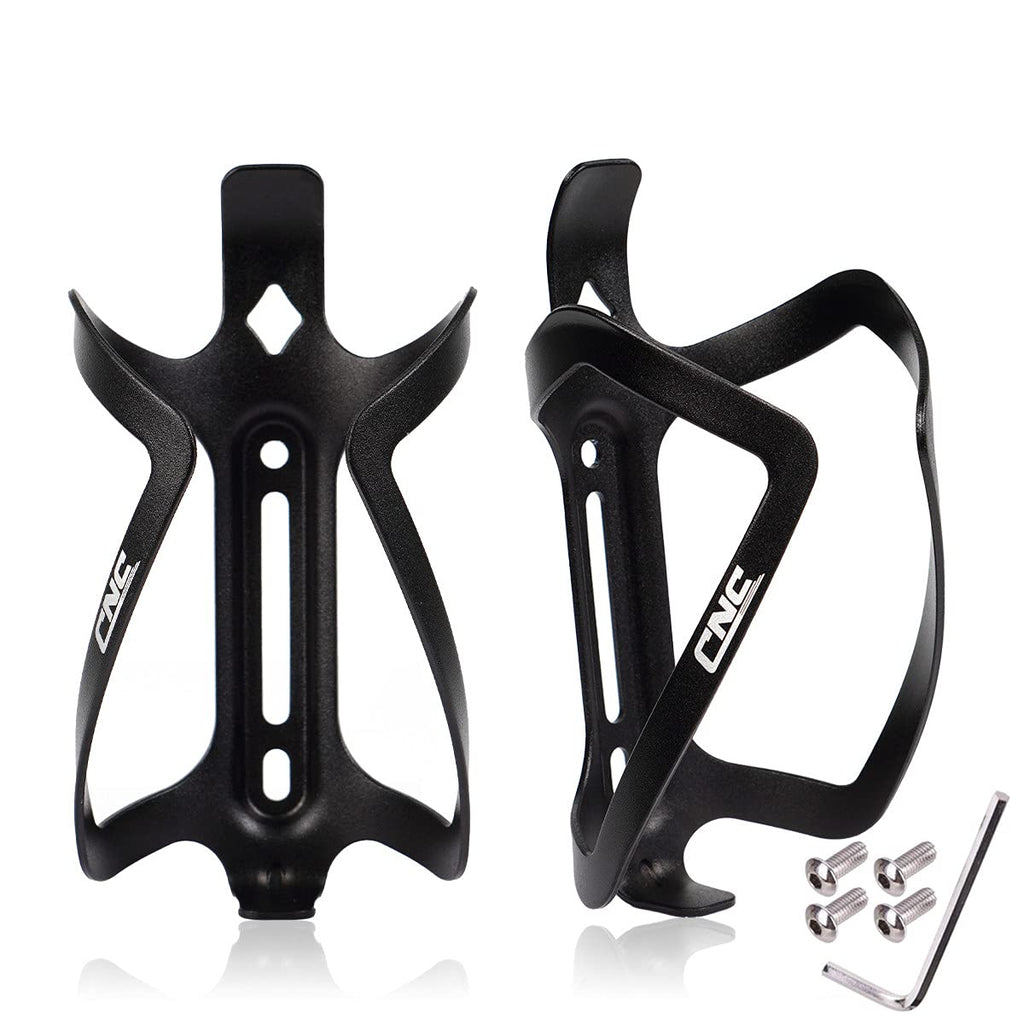 Cnc Bike Water Bottle Holder, 2-Pack Bike Water Bottle Cage For Road Bike/Mountain Bike,Black