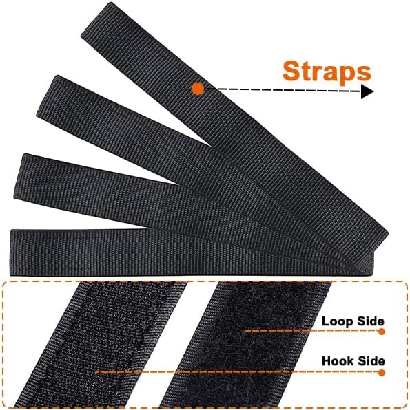 Hoverboard Seat Attachment 4 Straps Fits 6.5   / 8   / 10    Hoverboards, Hover Cart For Kids & Adults Accessory For Self Balanc