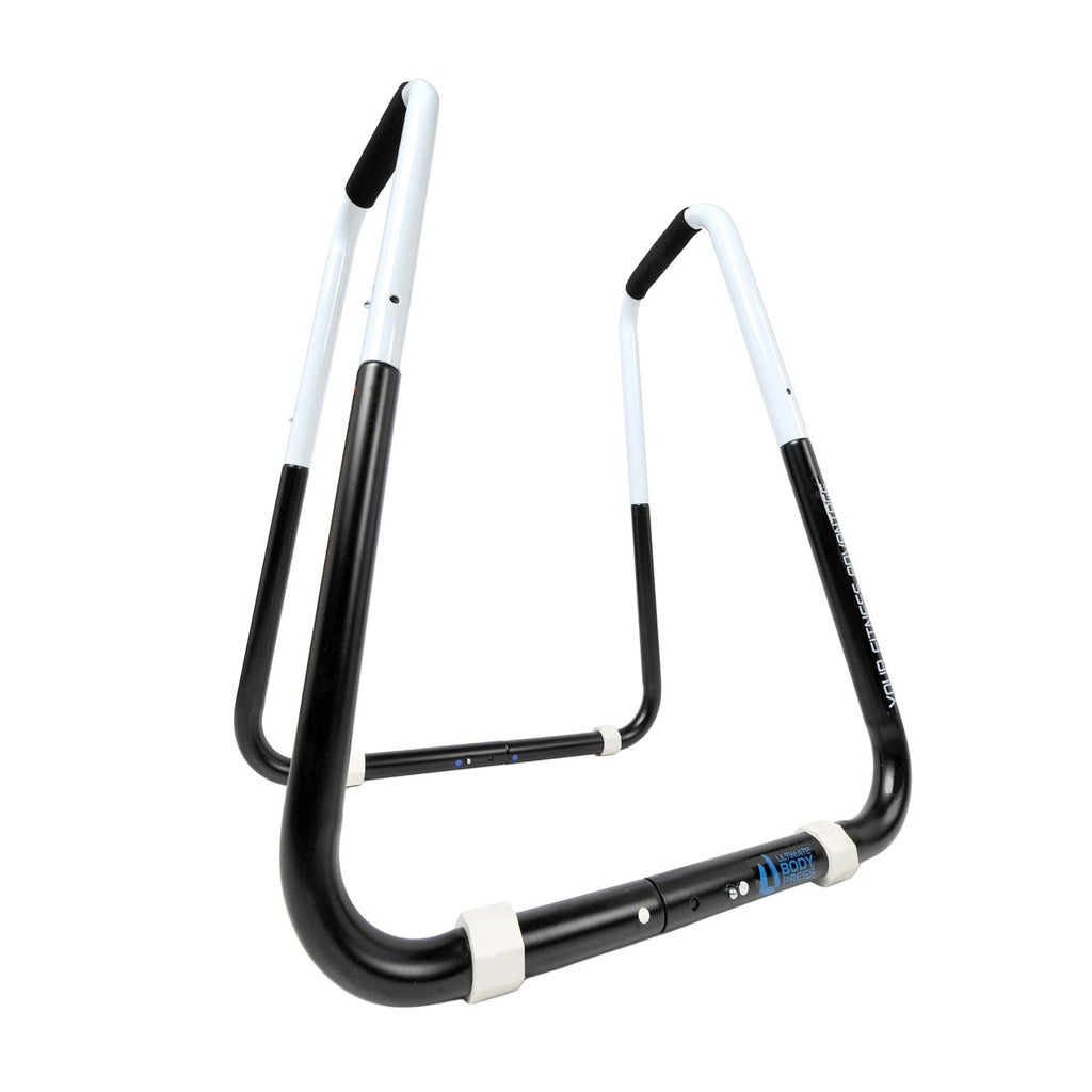 Ultimate Body Press Dip Bar Fitness Station - Adjustable Folding Dip Stand,White/Black