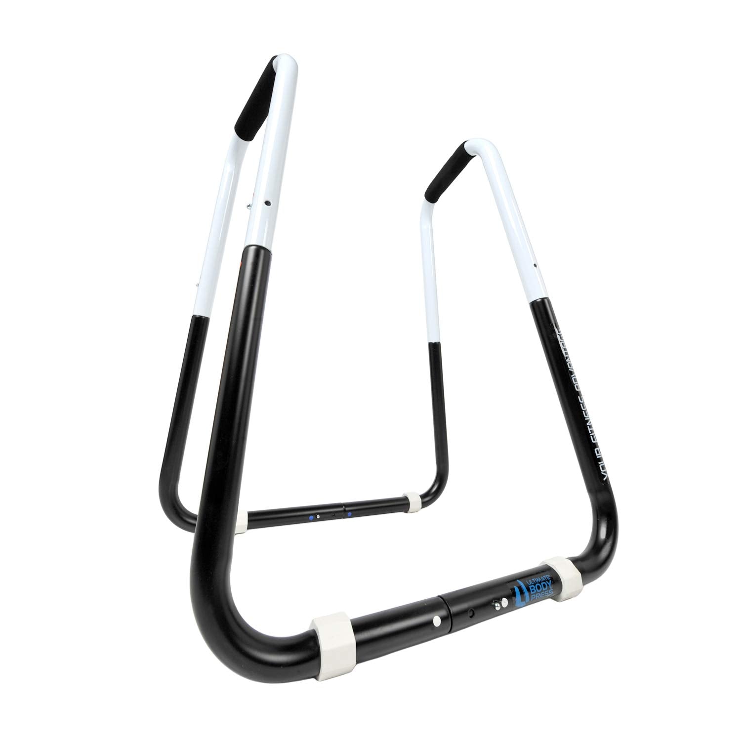 Ultimate Body Press Dip Bar Fitness Station - Adjustable Folding Dip Stand,White/Black
