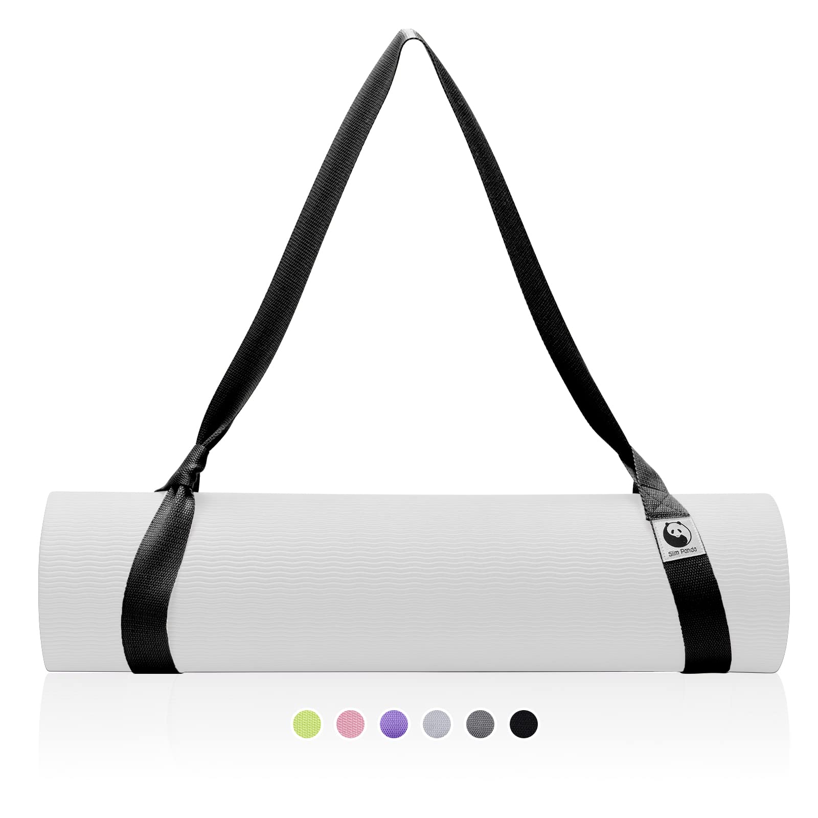 Slim Panda Yoga Mat Straps For Carrying,Adjustable Yoga Mat Carrier,Multiple Colour Yoga Mat Sling,Durable Cotton Yoga Strap For