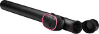Casemaster Q-Vault Supreme Billiard/Pool Cue Hard Case, Holds 1 Complete 2-Piece Cue (1 Butt/1 Shaft), Black With Pink Trim