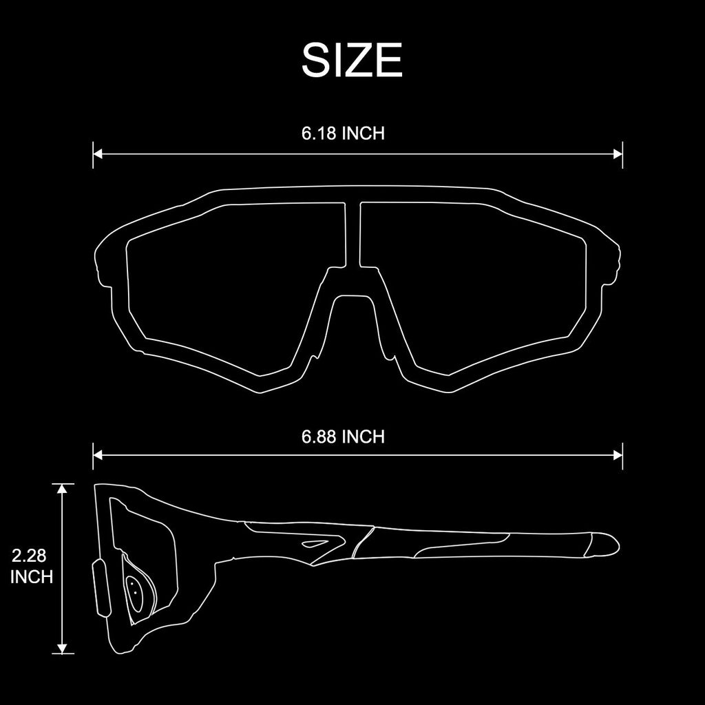 Rockbros Photochromic Sunglasses For Men Women Sports Cycling Glasses Uv Protection Windproof Bike Glasses For Running