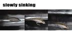 Tigofly 12 Pcs Olive Polar Fry Slowly Sinking Salmon Trout Steelhead Minnow Fly Fishing Flies Lures Fly Set-Size #8