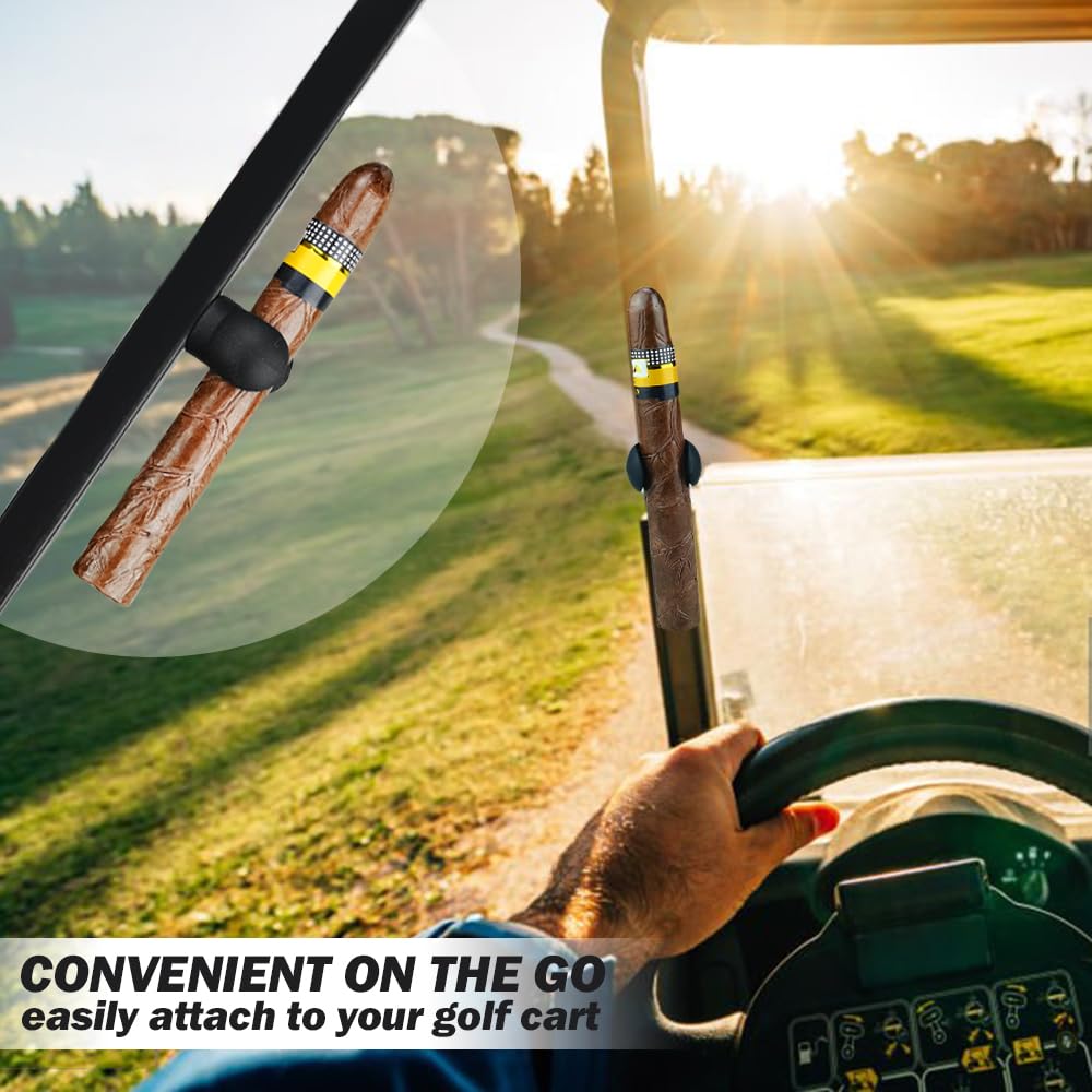 Golf Cart Accessories, 2 Pack Holder For Golf Cart, Magnetic Holder Clip With Slot-In Design, Portable Stand Fits 45 To 52 Ring