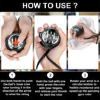 PYSUG Wrist Power Gyro Ball with Counter, Curaball Torque Ball Hand Exerciser for Grip Strength Arm Trainer Chest Workout Equipm