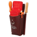 Weaver Leather Arborist - Leather Burgundy Felling Wedge Pouch for Tree Cutting - Can Hold 4 Chainsaw Wedges (08500-06)