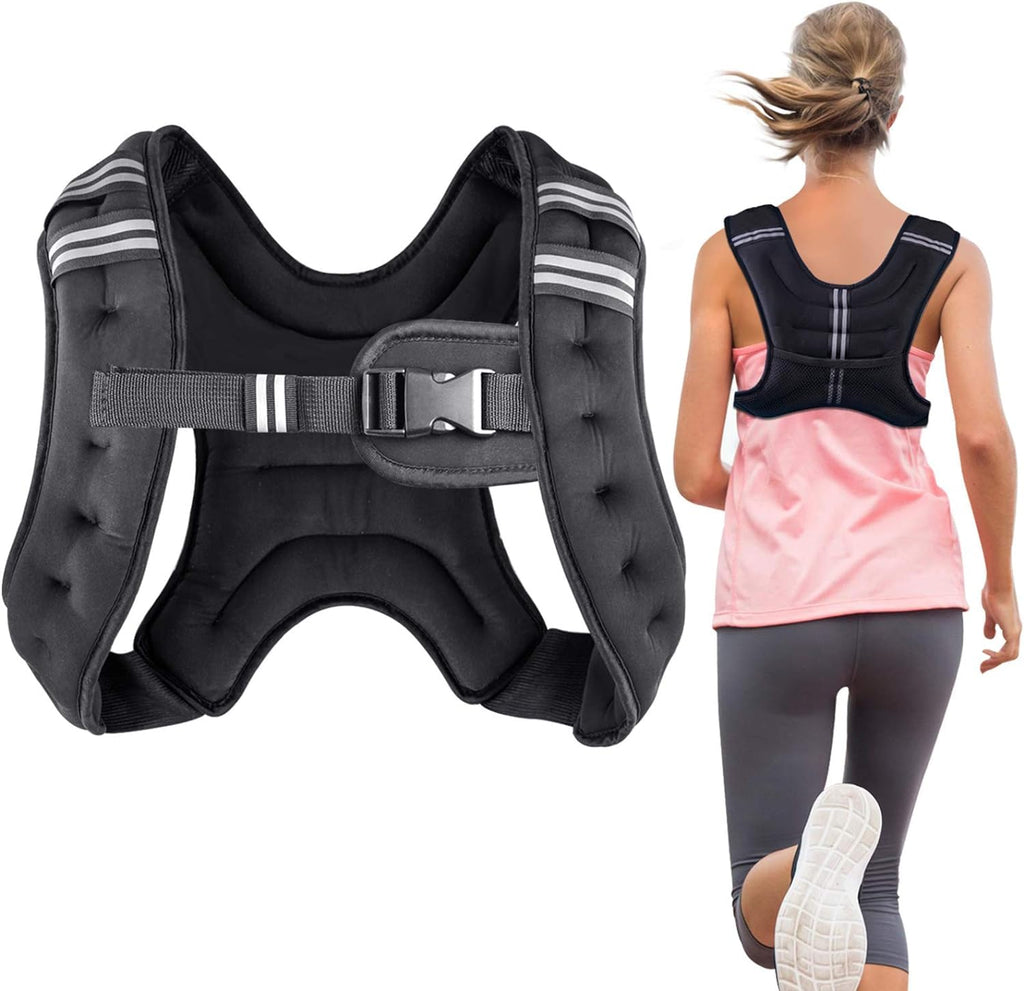 Henkelion Weighted Vest Weight Vest For Men Women Kids Weights Included Body Weight Vests Adjustable For Running Training Workou