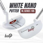 Bionik 105 Nano White Golf Putter Right Handed Semi Mallet Style With Alignment Line Up Hand Tool 31 Inches Ultra Petite Ladys P