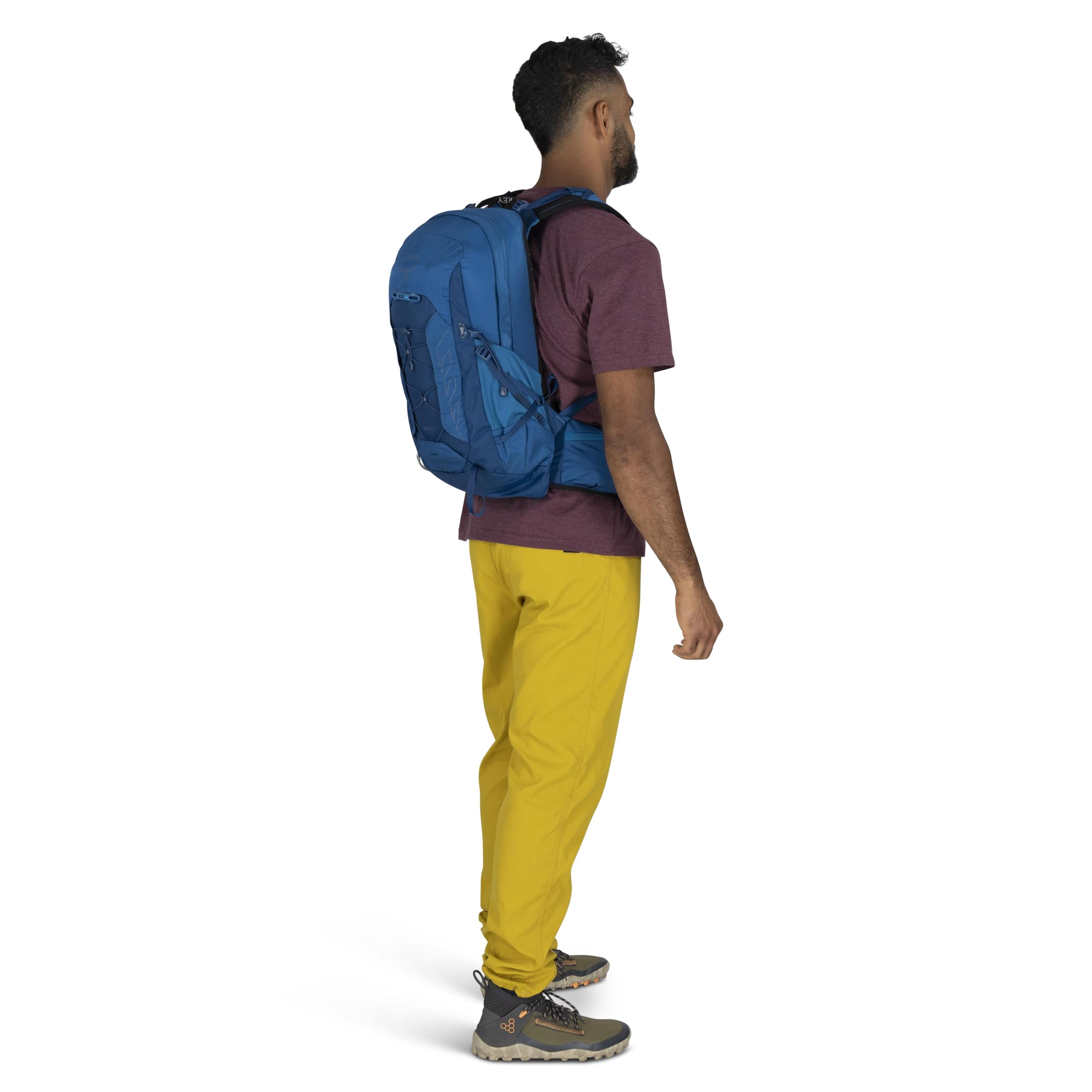 Osprey Talon 11L Mens Lightweight Hiking Backpack - Small Daypack for Travel & Camping, Frosty Mint Green/Night Shift