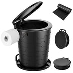 Pahtto Portable Toilet For Adults, Retractable Porta Potty For Camping, Fishing, Rv Travel, Road Trips With Toilet Paper Holder