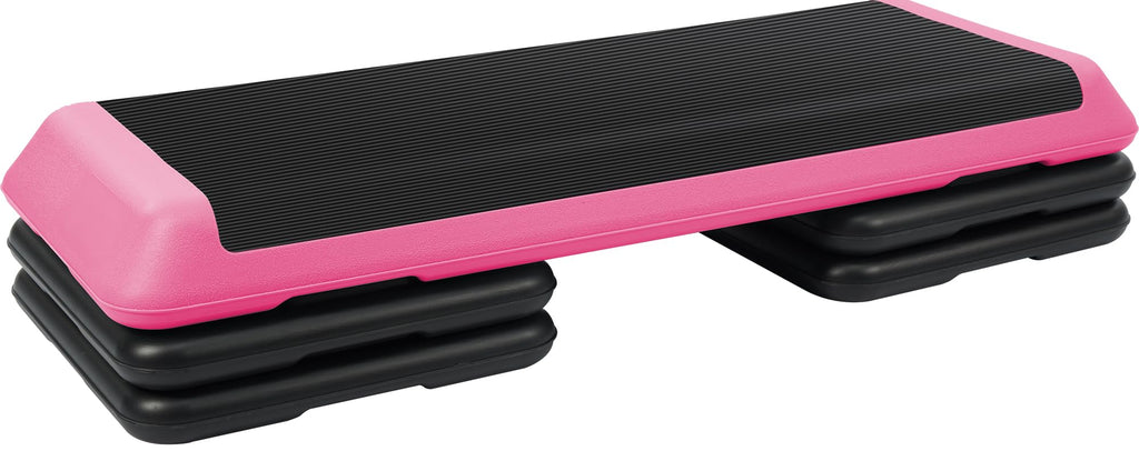 Fitvids Step Aerobic Stepper With 4 Stackable Risers, 43'' Aerobic Platform Adjustable Height 4''-6''-8'', Fitness Training Work