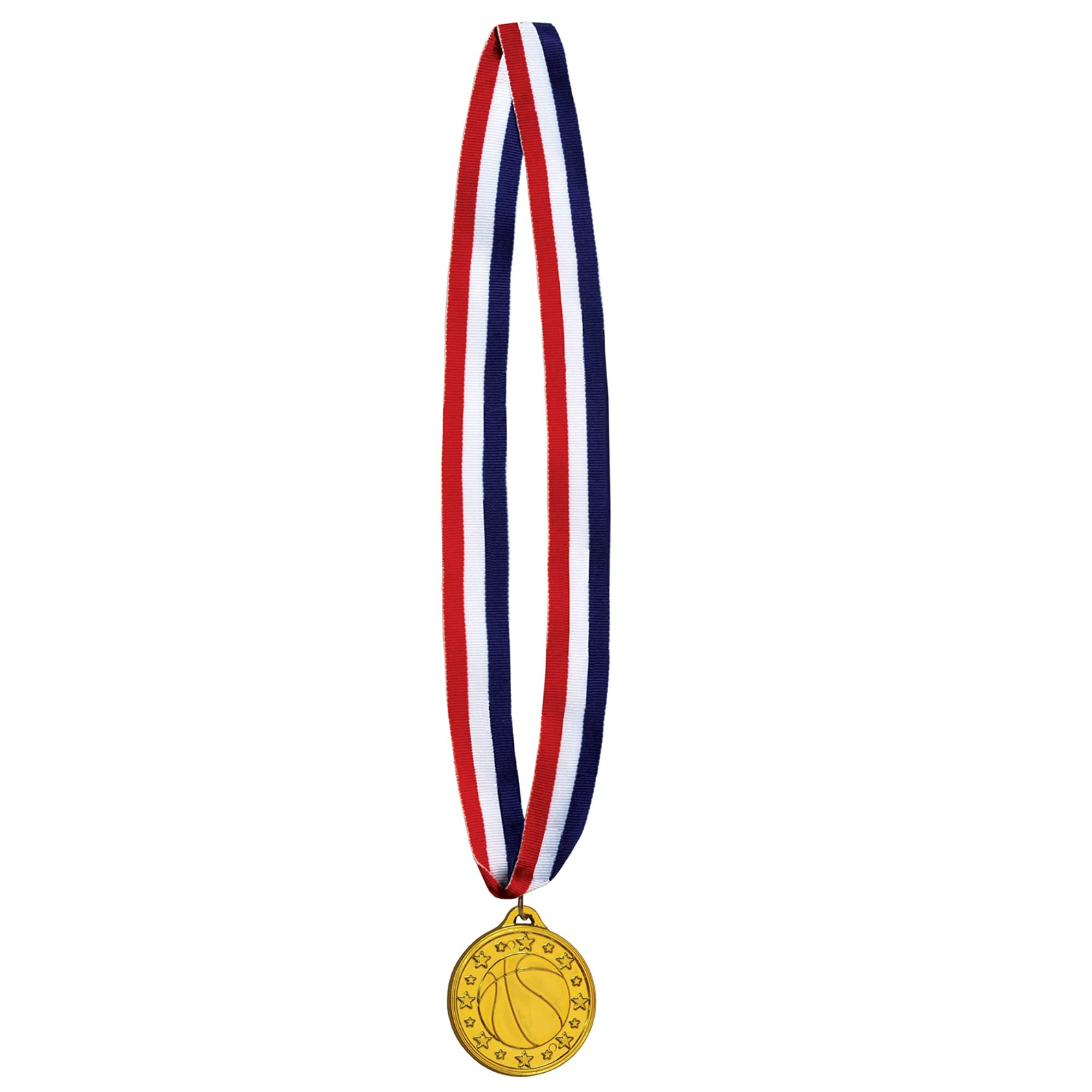 Basketball Medal W/Ribbon