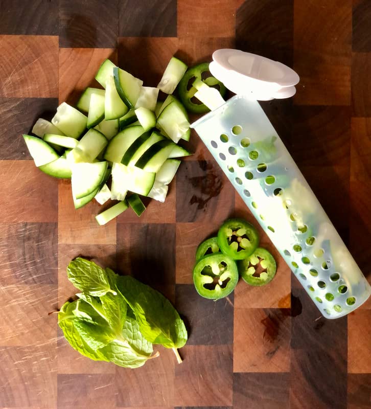 Flavorfuze Pod - Fruit Infuser Insert With Two Lids, Compatible With Hydro Flask, Iron Flask, Takeya, Thermoflask And Similar Wi