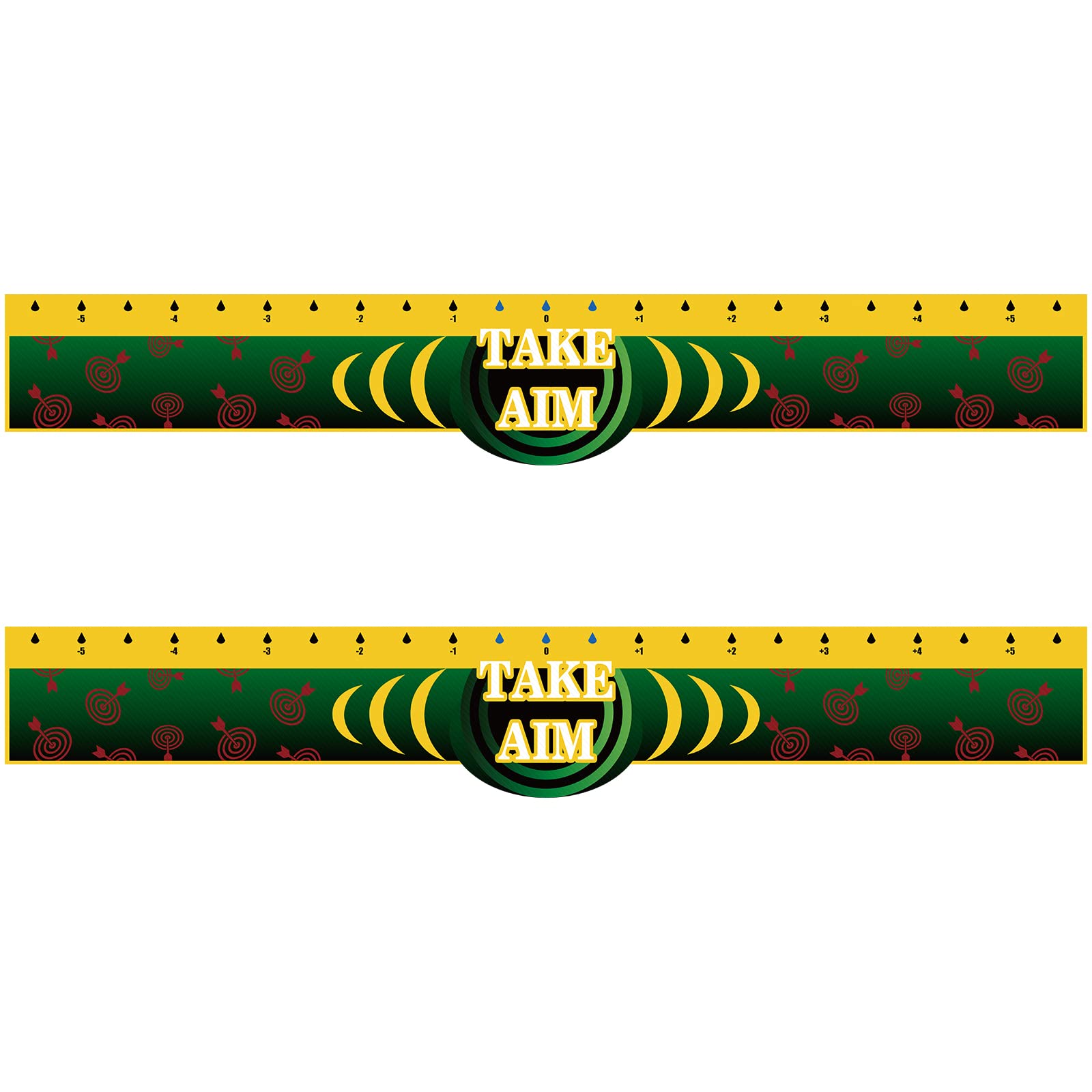 Jutom 2 Pcs Dart Throw Line PVC Toe Line Floor Stickers Markers Accessories for Dart Players Lovers Party Game Supplies Favors, 
