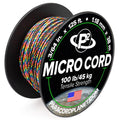 Paracord Planet Micro Paracord - Thin Braided Cord For Crafting, Fishing, And Diy Projects In 125 Ft Spools - Dark Stripe