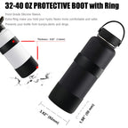 Greant Double Protective Water Bottle Boot Compatible With Hydro Sport Flask - Silicone Flex Boot/Universal Anti-Slip Bottle Sle
