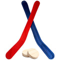 Soulchen 2 Sets Replacement Hockey Sticks and Pucks for Classic Wooden Tabletop Games Hockey Game Slap Shot Extra Accessories fo
