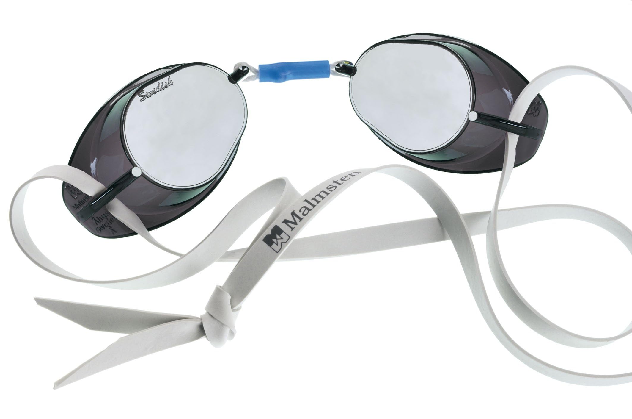Malmsten Ab Original Swedish Mirrored Swim Goggles Silver