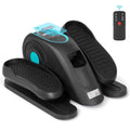 Under Desk Elliptical Machine 12 Adjustable Speeds Quiet Work Ellipse Leg Exerciser Lcd Display Strap Pedals And Remote Control