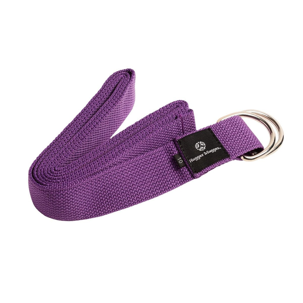 Hugger Mugger D-Ring Yoga Strap (Purple, 10 Ft.)