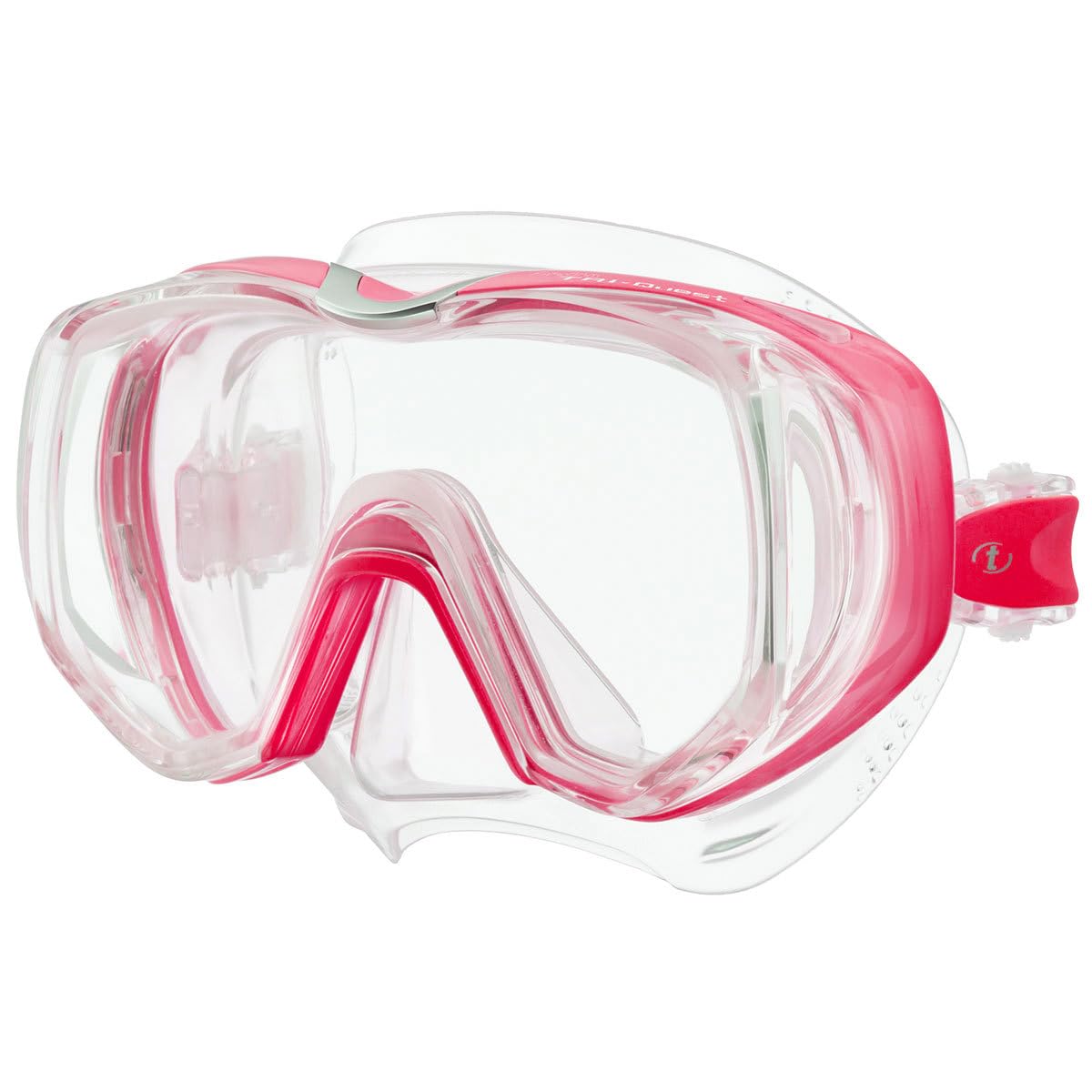 TUSA M-3001 Freedom Tri-Quest Scuba Diving Mask, Bougainvillea Pink