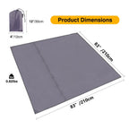 Redcamp Waterproof Camping Tent Tarp - 83'' X83'', 4 In 1 Multifunctional Tent Footprint For Camping, Hiking And Survival Gear,