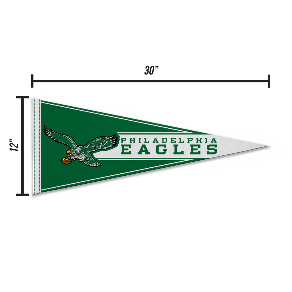Rico Industries Nfl Football Philadelphia Eagles Retro 12'' X 30'' Felt Wall D  Cor Pennant - Great For Home/Bed Room/Man Cave D