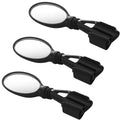 Aurelema 3 Pack Bike Mirror Handlebar Black Adjustable Rearview Safety Helmet Mirrors for Bicycle Motorcycle Safe Riding
