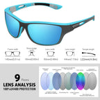 Kuguaok Polarized Sports Sunglasses For Men Driving Cycling Fishing Sun Glasses 100% Uv Protection Goggles