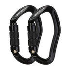 Xinda 22Kn Auto Locking Carabiner Clip - Twist Lock Climbing Carabiner Ce Uiaa Certified, Heavy Duty Carabiners For Climbing,Rap