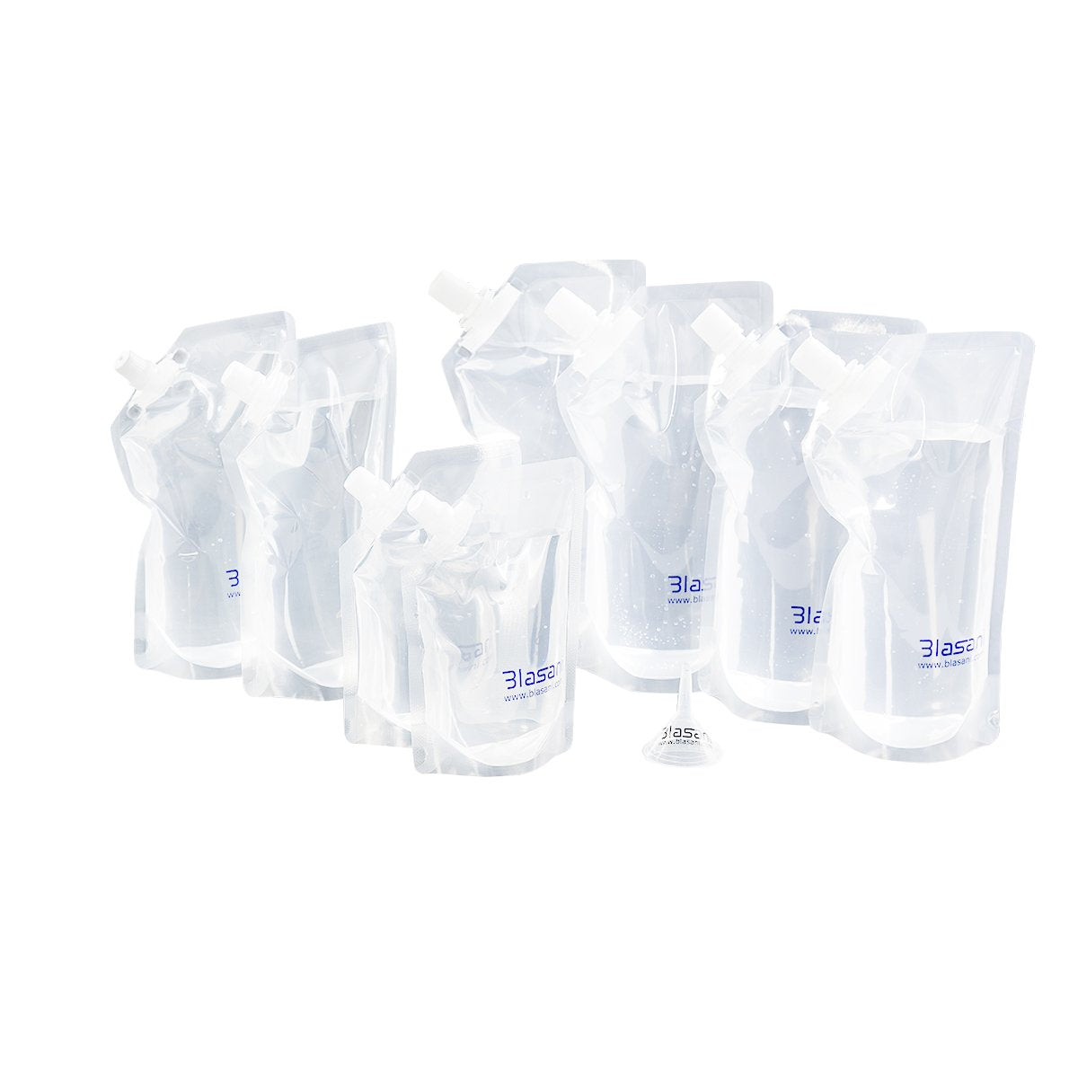 BLASANI Concealable Reusable Cruise Pouches | Sneak Flask | Leak Proof BPA Free | Travel, Outdoors, Events, Kit Set (4x32oz + 2x