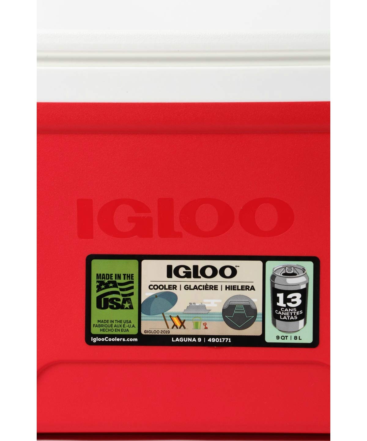 Igloo 00032479 Laguna 9 Red Star, White, White, White