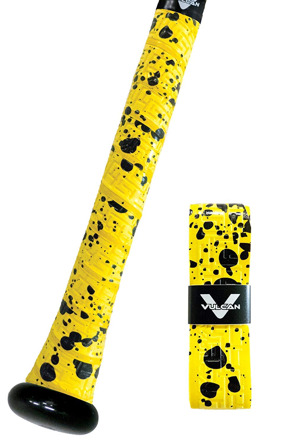 Vulcan Sporting Goods Co. Sporting Goods 0.50Mm Bat Grip/Yellow Splatter, (V050-Yelsplt)
